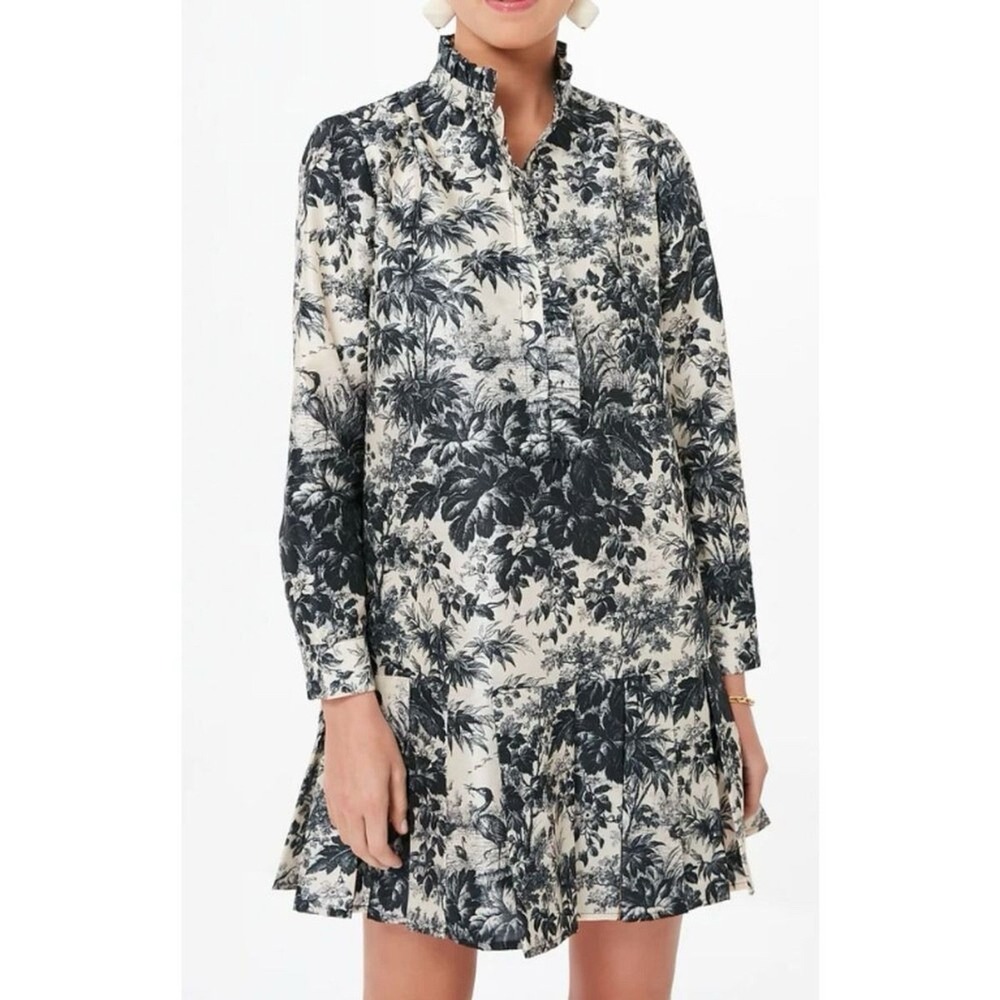 Tuckernuck Noir Cypress Toile Tate Dress Size M